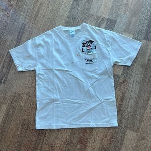 Warner Bros Tazmanian Devil T-Shirt Vintage Mens Medium Y2K Pocket Tee NWOT